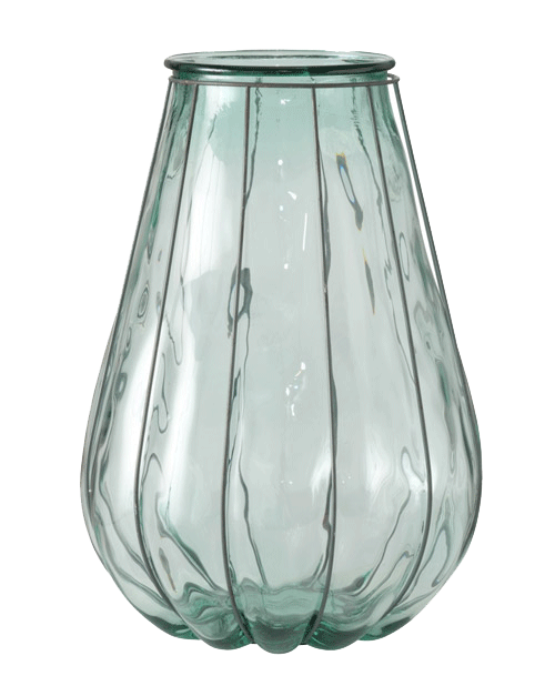 Vase in grünem Glas