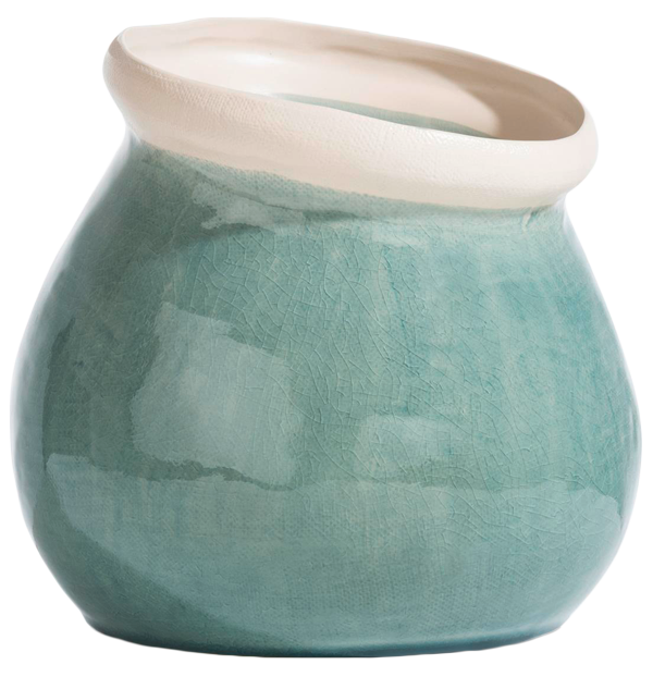 Vase, Keramik grün