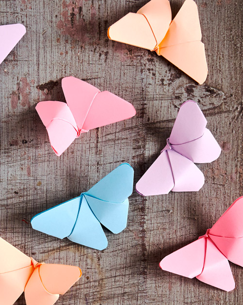 DIY Schmetterlinge falten aus Papier