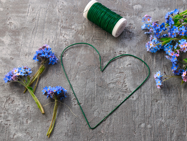 DIY Muttertagsgeschenk Blumenkranz